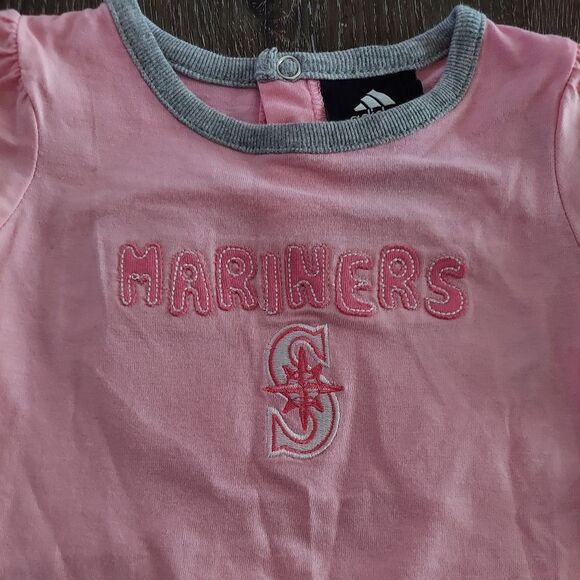 Adidas Baby Girl Mariners Onesie 3/6 Months - Picture 2 of 6